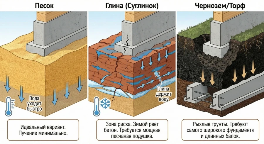 analiz-tipov-grunta-dlya-fundamenta-pesok-glina-chernozem